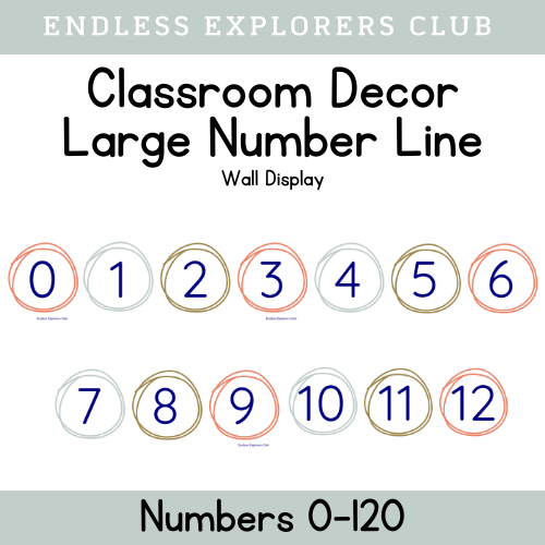 Endless Explorers Printable Number Line