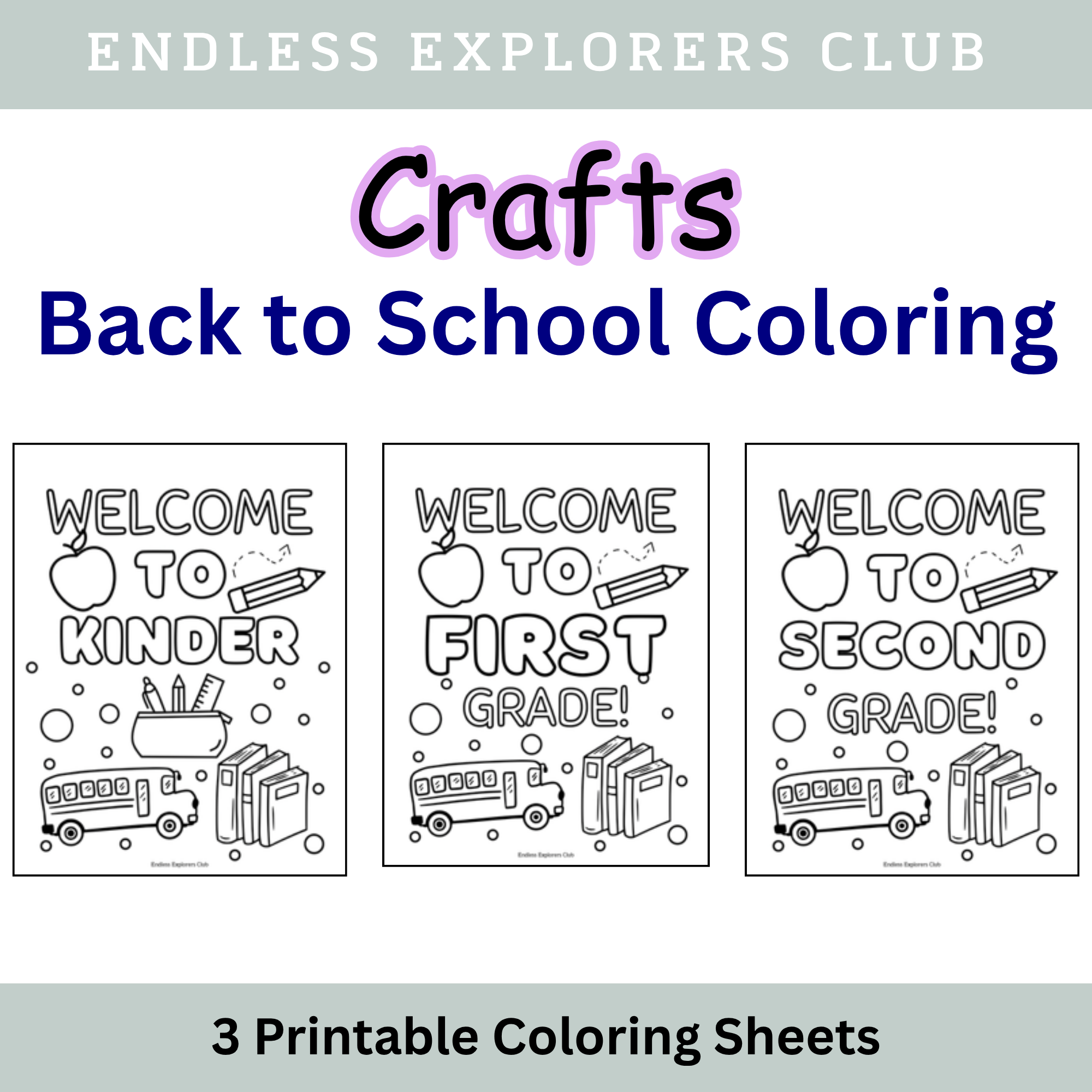Back to School Coloring Page