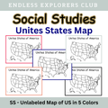 United States Map (unlabeled)