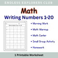Writing Numbers 1-20